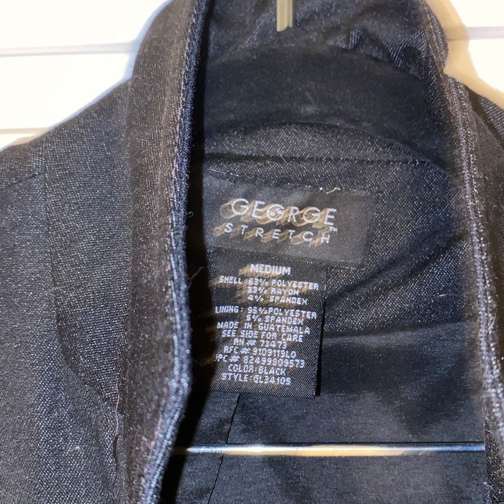 George Single Breasted Design with Two Button Front Closure Black Jacket Size M - Picture 2 of 8